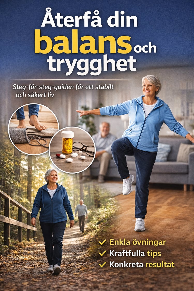 balans,äldre,träning,hälsa,stabilitet,senior,fallprevention,hemträning,trygghet,rörelse,