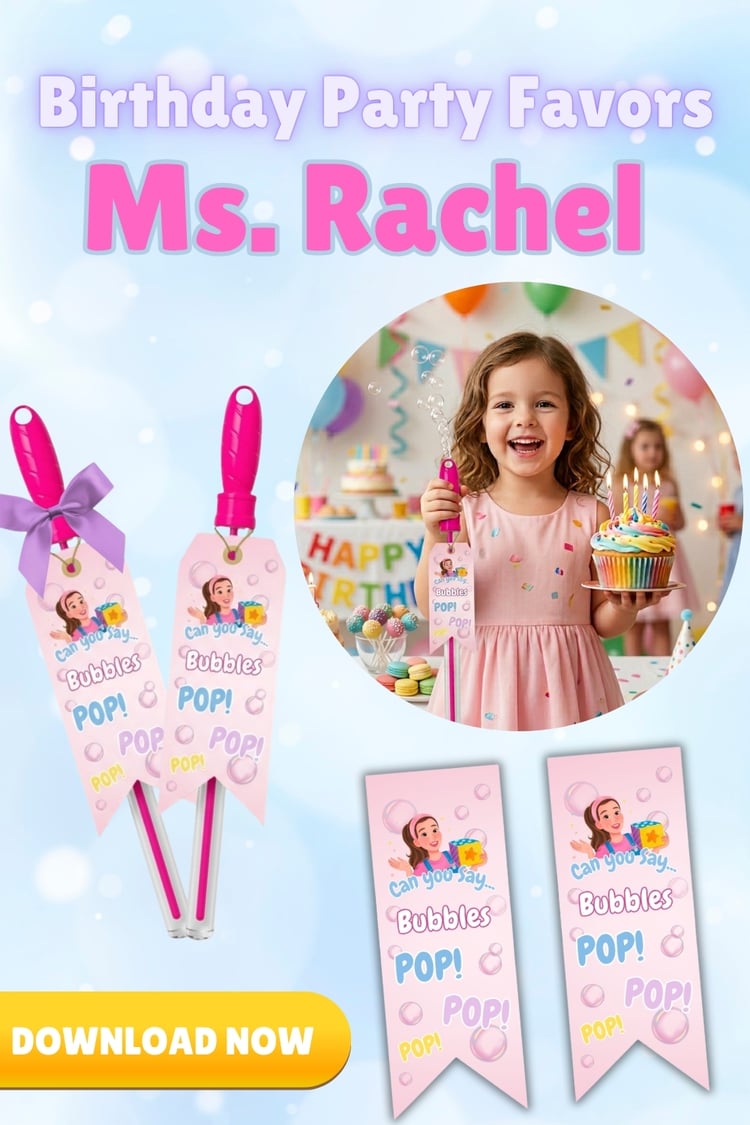 Ms. Rachel Birthday Party favors