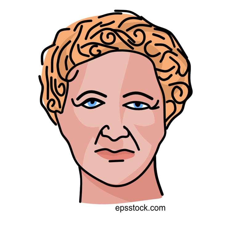 Agatha Christie portrait