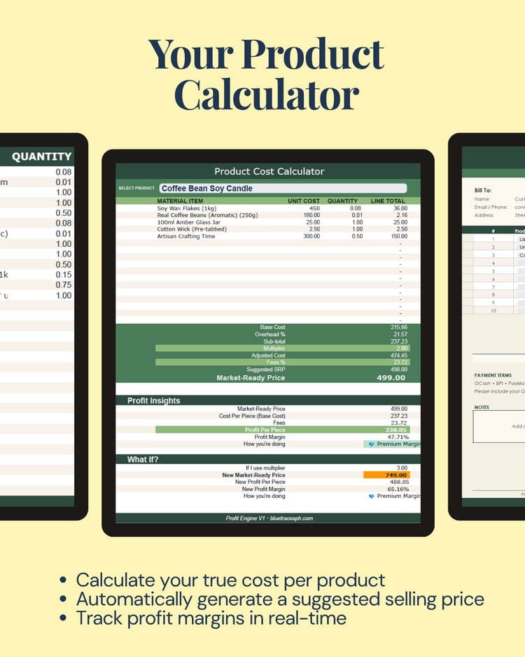 Makers Pricing Calculator Mockup