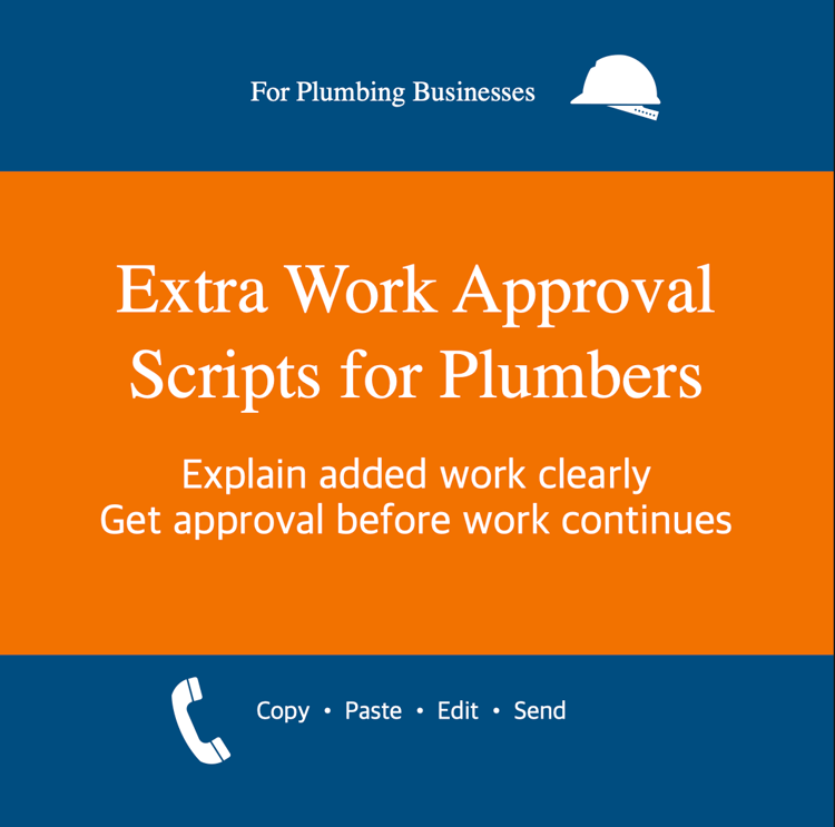 Extra Work Approval Scripts for Plumbers cover image