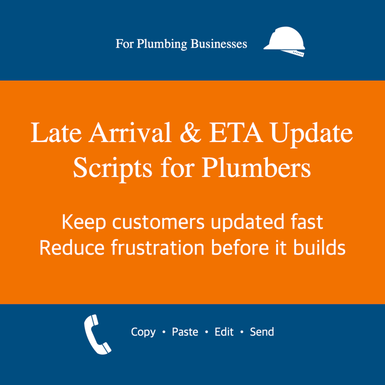 Late Arrival and ETA Update Scripts for Plumbers cover image