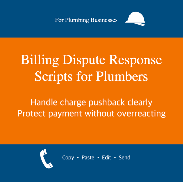 Billing Dispute Response Scripts for Plumbers cover image