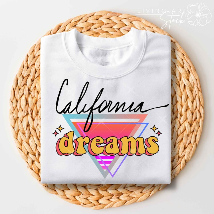 California dreams t-shirt design.