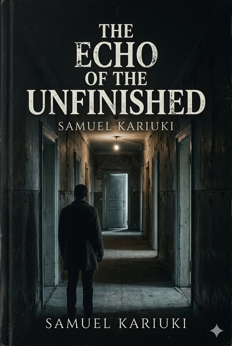 The Echo of the unfinished is an illustration of how we procrastinate the decisions and our acts that can be our life changing. It illustrates Elias in two version, the living one and the ghost one who reminds him of every decision he postponed. It later 