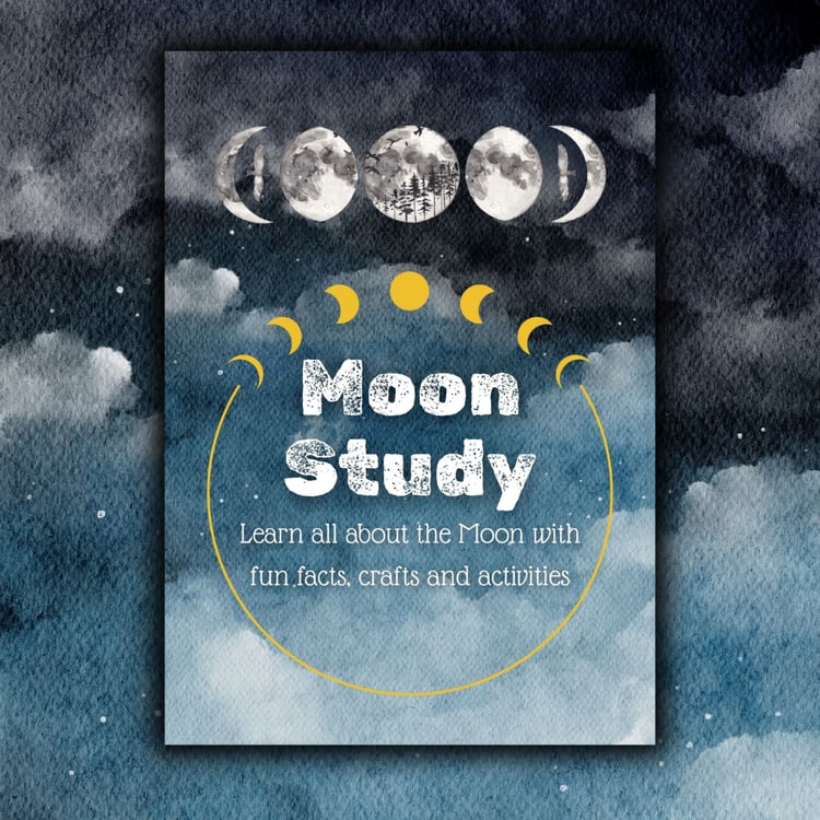 Moon Study Pack | Lunar Phases Spinner, Diary, Crafts & Activities for Kids