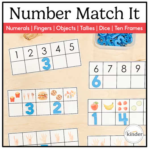 Number Centres: Number Match It! | Number Recognition 1–20