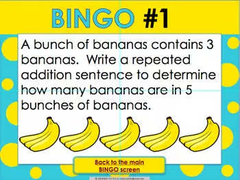 Multiplication Facts Activity: Multiplication Game of Bingo!