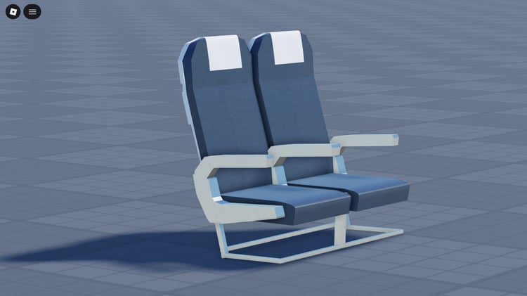 Free economy plane seats pack 2 Roblox aircraft cabin