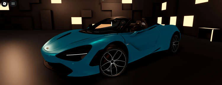 Modern sports car McLaren 720S Spider Roblox model