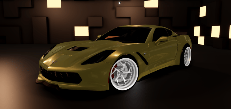 Roblox 2017 Corvette C7 detailed car asset