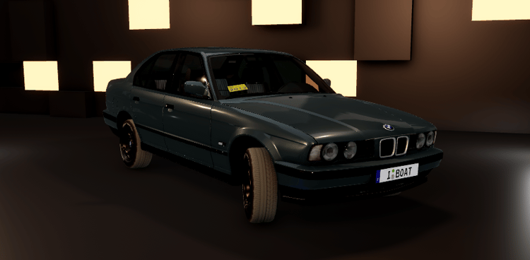 BMW E34 LS1 Roblox custom sedan model