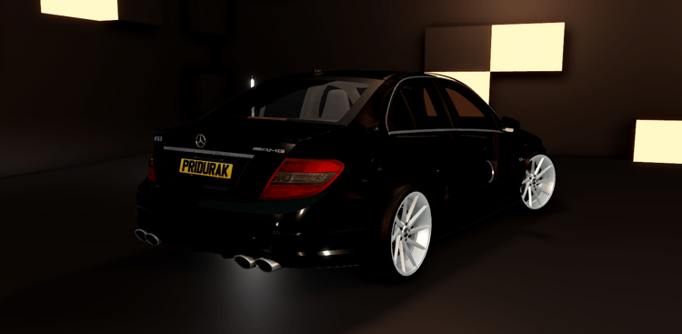 Roblox 2017 Mercedes C63 AMG car asset