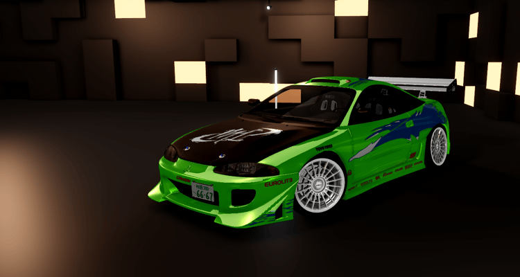 Mitsubishi Eclipse driving car model Roblox