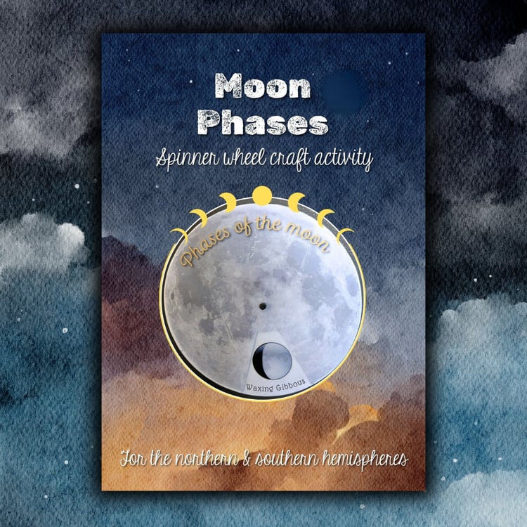 Moon phases fun printable craft for kids | Dartmoor Kin