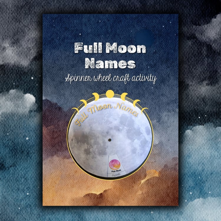 Teach the full Moon names printable pack digital download
