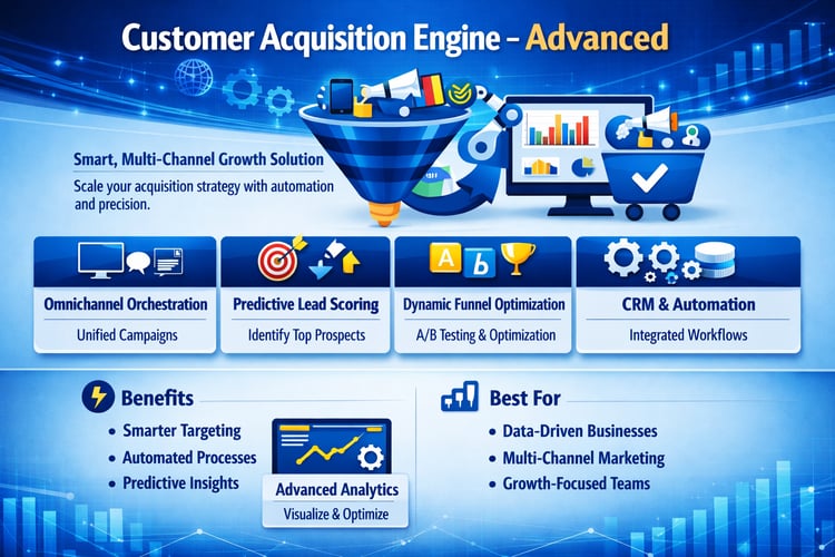 Customer Acquisition seo CRM funnel optimisation lead generation