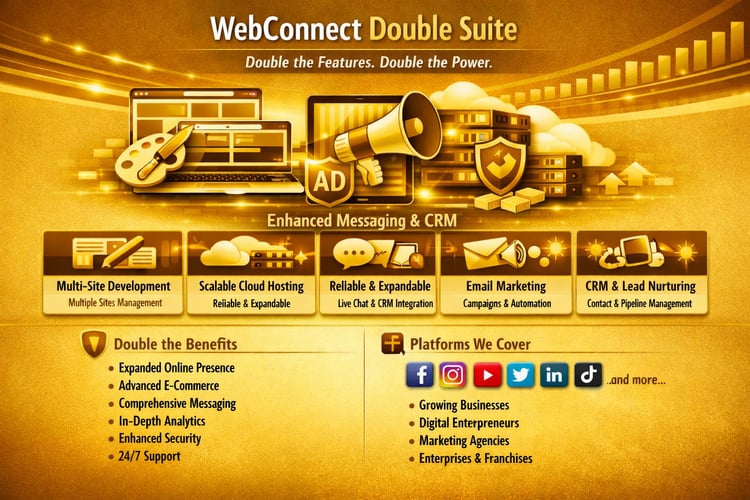 social media connect digital engagement marketing agency landing page