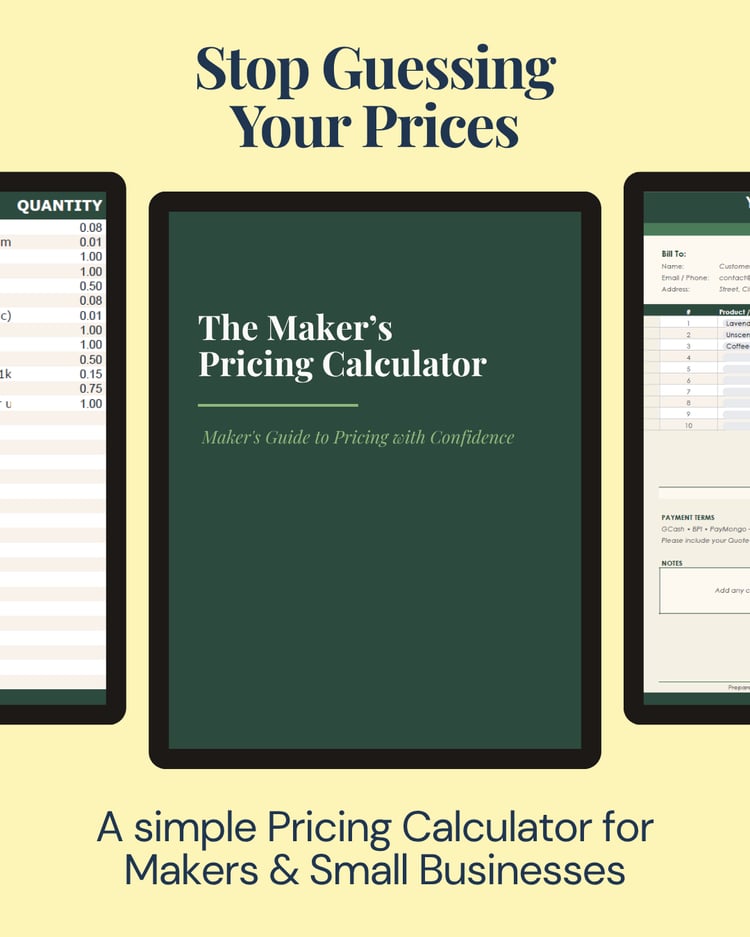 Makers Pricing Calculator Mockup