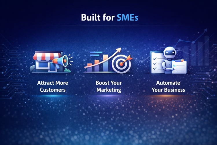 built for SMEs automate your business boost marketing seo lead generation ai ai agent workflow