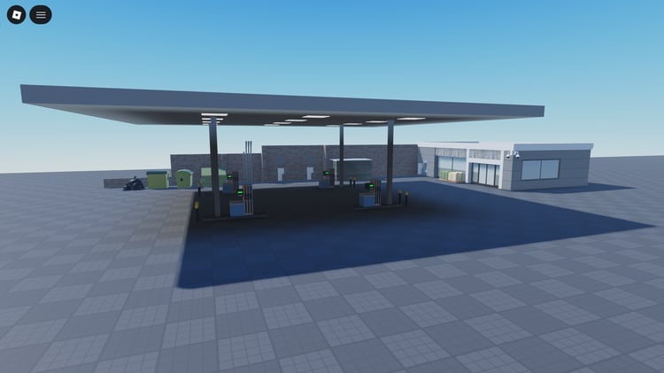 Roblox roadside fuel station structure