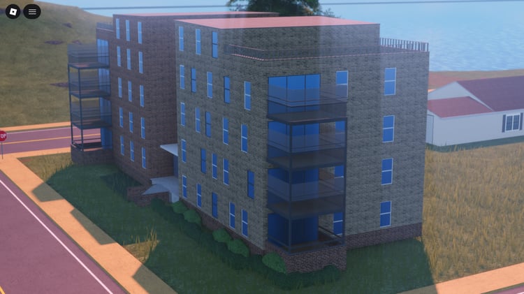 Roblox apartment building exterior V2 model