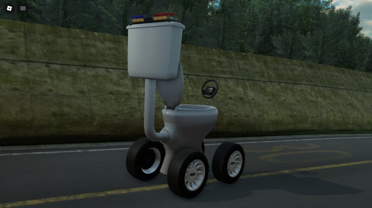 Free toilet police car Roblox vehicle