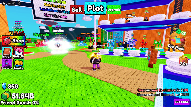 Ride a rocket for brainrots Roblox game system