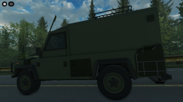 Roblox military Land Rover tactical car