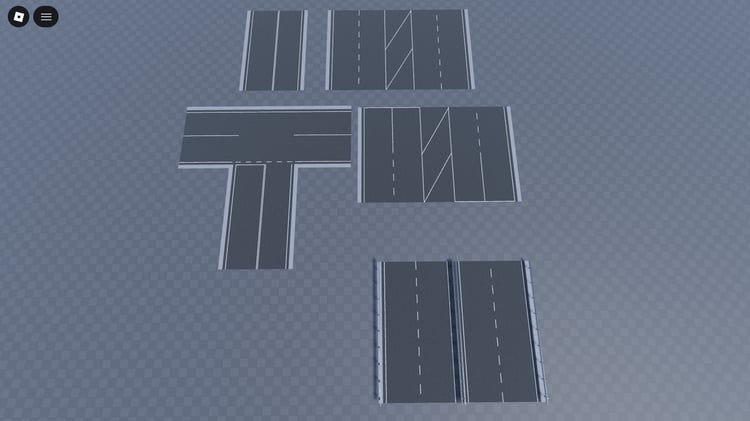 Free road builder pack Roblox street assets