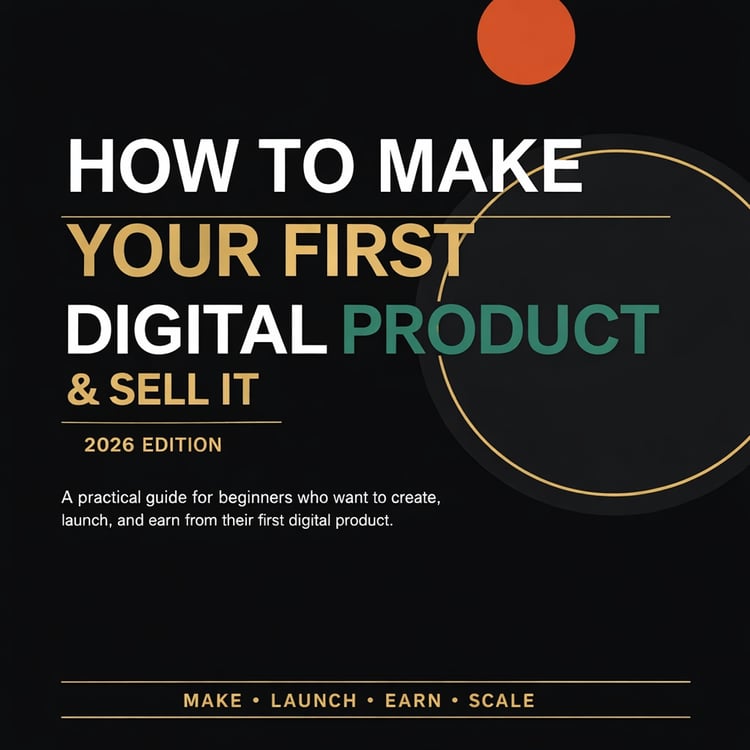 HOW TO MAKE YOUR FIRST DIGITAL PRODUCT AND SELL IT