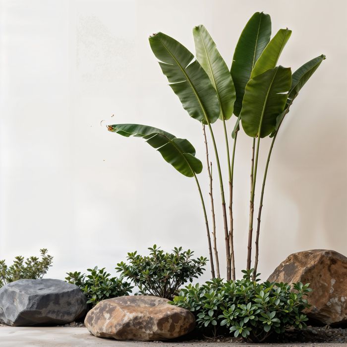 Plant, white background, Leaves, Tropical, Wallpaper - Ai Generated