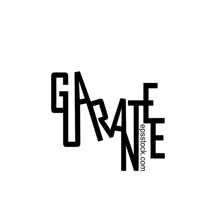 a symbol depicting a Guarantee, black isolated silhouette