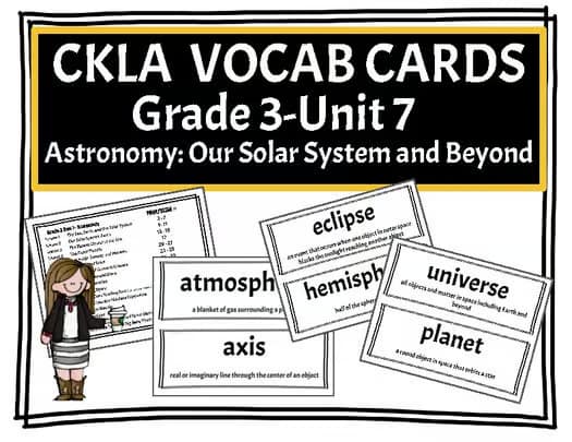 CKLA Grade 3 Unit 7 - Vocabulary - Astronomy