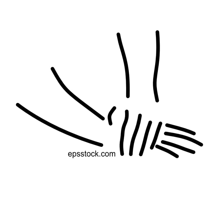 chiropractor hands symbol, black isolated silhouette