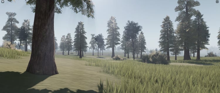 Roblox large forest terrain environment