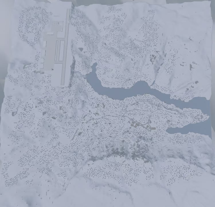 Roblox snowy airport military map