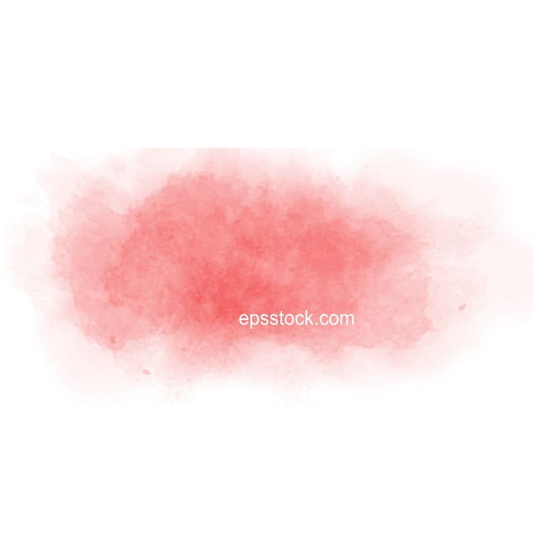red watercolor background, flat vector illustration