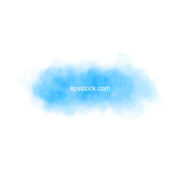 blue watercolor background, flat color illustration