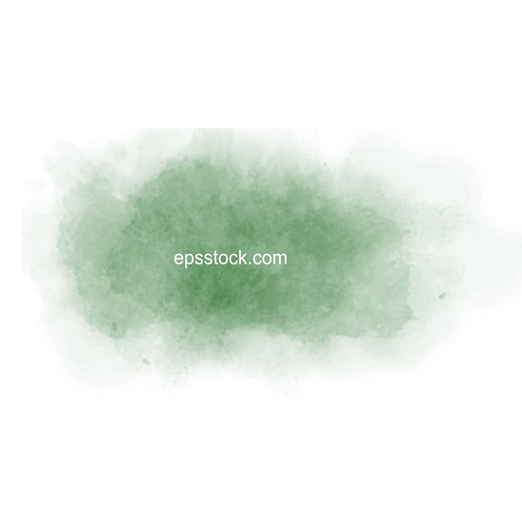 green watercolor background, flat color illustration