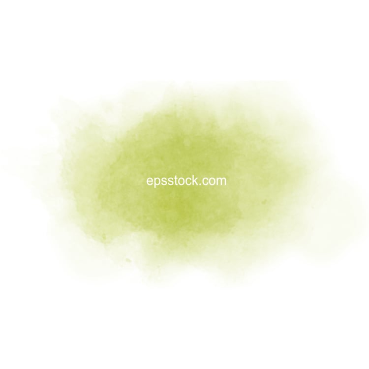 Acid green watercolor background, flat color illustration