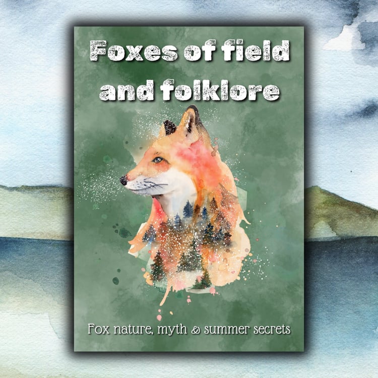 Printable fox nature study and folklore pack for children with pages on fox facts, fables, poetry, art, and summer learning.