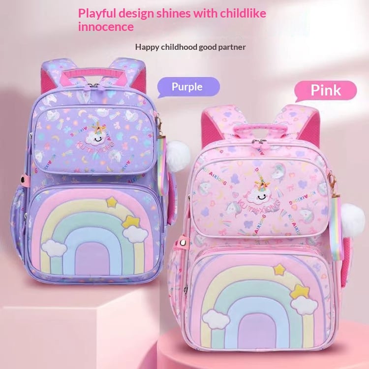 Large capacity school bag for books and stationery