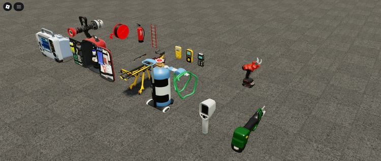 Roblox emergency tools pack with medical kit and equipment