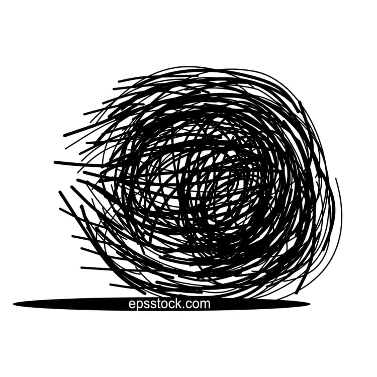 desert tumbleweed, black isolated silhouette