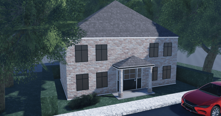 Roblox low poly filler buildings british style