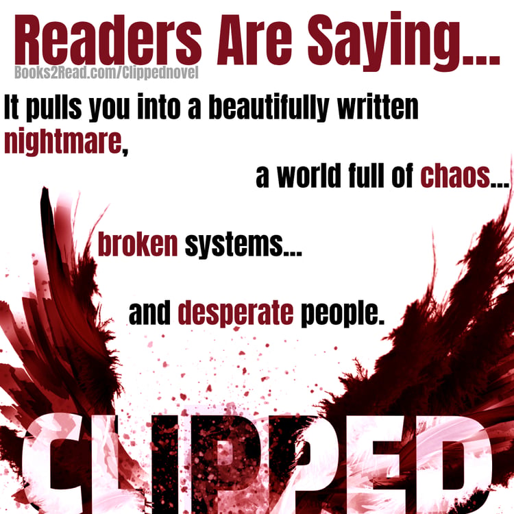 Readers Are Saying... It pulls you into a beautifully written nightmare, a world full of chaos... broken systems... and desperate people