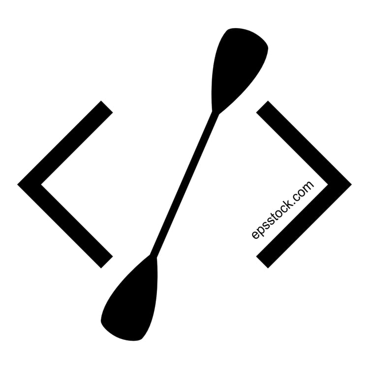 coding symbol, black vector silhouette