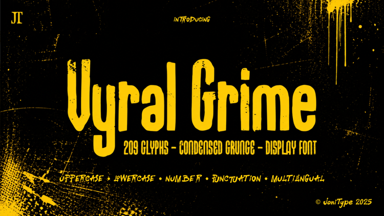 CONDENSED GRUNGE DISPLAY FONT