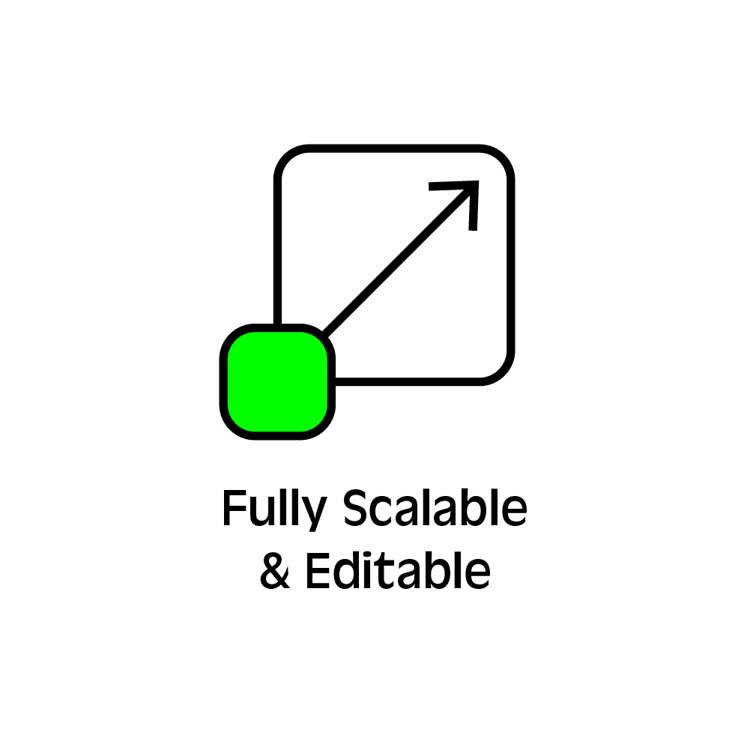 Fully scalable and editable icon.